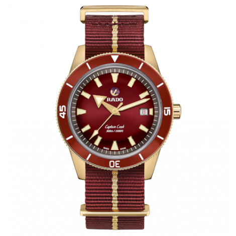 Szwajcarski sportowy zegarek męski RADO Captain Cook Automatic Bronze R32504407