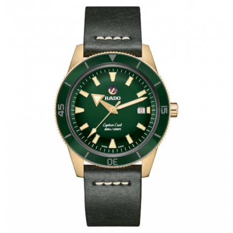 Szwajcarski sportowy zegarek męski RADO Captain Cook Automatic Bronze R32504315