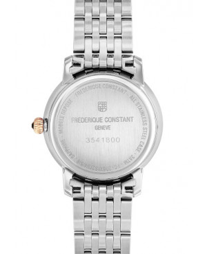 Szwajcarski biżuteryjny zegarek damski FREDERIQUE CONSTANT SLIMLINE MOONPHASE FC-206MPWD1S2B