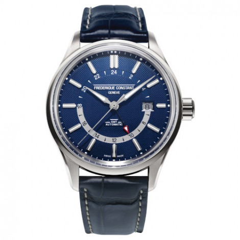 Szwajcarski klasyczny zegarek męski FREDERIQUE CONSTANT YACHT TIMER GMT FC-350NT4H6 (FC350NT4H6)