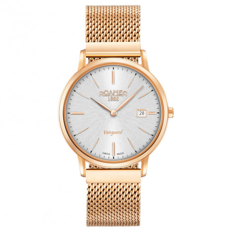 Szwajcarski klasyczny zegarek damski ROAMER 979809 49 15 90 Vanguard Slim Line (979809491590)