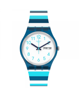 Szwajcarski modowy zegarek damski SWATCH Monthly Drops GN728