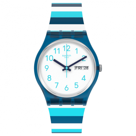 Szwajcarski modowy zegarek damski SWATCH Monthly Drops GN728