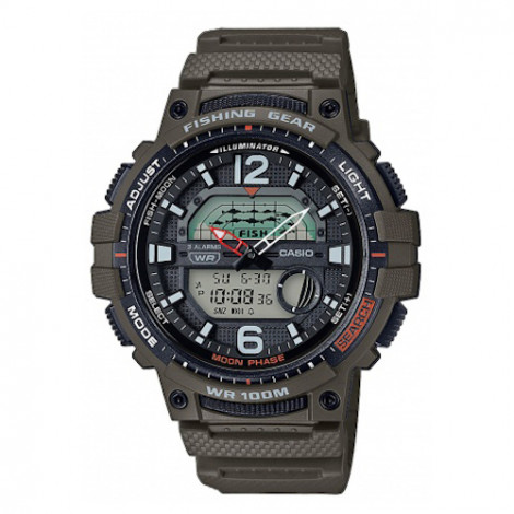 Sportowy zegarek męski CASIO Sport WSC-1250H-3AVEF (WSC1250H3AVEF)