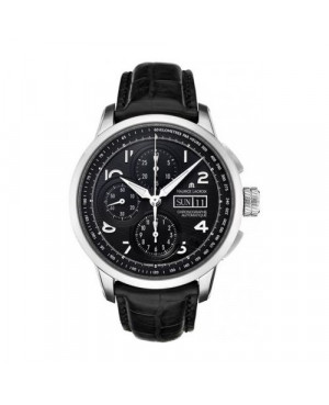 Szwajcarski sportowy zegarek męski MAURICE LACROIX Masterpiece MP6348-SS001-32E (MP6348SS00132E)