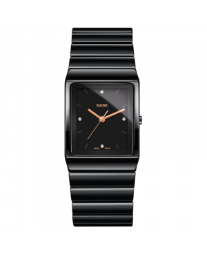 Szwajcarski elegancki zegarek RADO Ceramica Diamonds R21700722