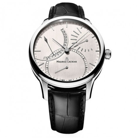 Szwajcarski klasyczny zegarek męski MAURICE LACROIX Calendrier Retrograde MP6508-SS001-130 (MP6508SS001130)wą