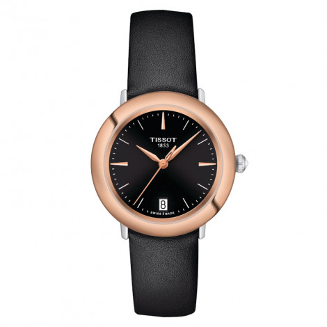 Szwajcarski klasyczny zegarek damski  TISSOT Glendora 18K T929.210.46.051.00 (T9292104605100)