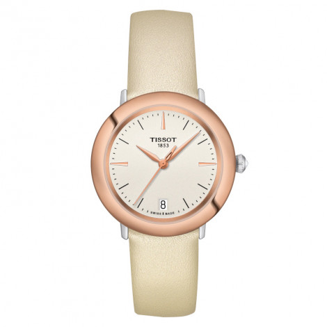 Szwajcarski klasyczny zegarek damski  TISSOT Glendora 18K T929.210.46.261.00 (T9292104626100)