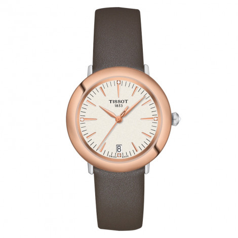 Szwajcarski klasyczny zegarek damski  TISSOT Glendora 18K T929.210.46.266.00 (T9292104626600)