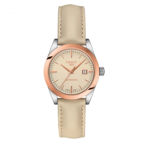Szwajcarski klasyczny zegarek damski  TISSOT Lady Automatic 18K T930.007.46.261.00 (T9300074626100)