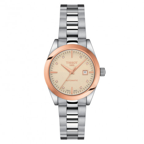 Szwajcarski klasyczny zegarek damski  TISSOT Lady Automatic 18K T930.007.41.266.00 (T9300074126600)