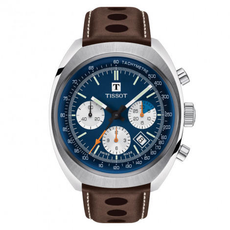 Szwajcarski sportowy zegarek męski TISSOT Heritage 1973 T124.427.16.041.00 (T1244271604100)