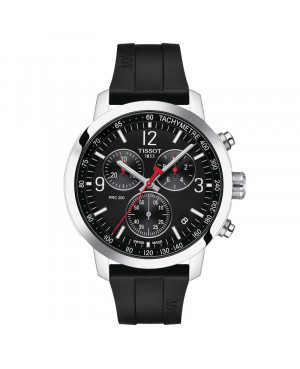 Szwajcarski sportowy zegarek męski TISSOT PRC 200 Chronograph T114.417.17.057.00 (T1144171705700)