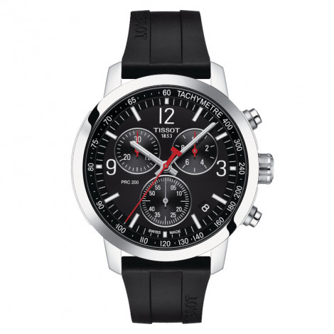 Szwajcarski sportowy zegarek męski TISSOT PRC 200 Chronograph T114.417.17.057.00 (T1144171705700)