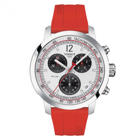 Szwajcarski sportowy zegarek męski TISSOT PRC 200 Chronograph T114.417.17.037.02 (T1144171703702)
