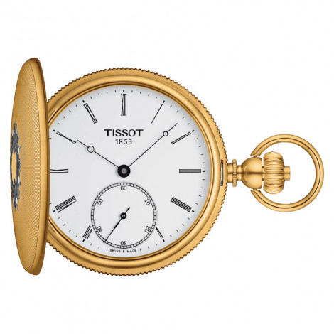 Szwajcarski zegarek kieszonkowy TISSOT Savonnette Mechanical T867.405.39.013.00 (T8674053901300)