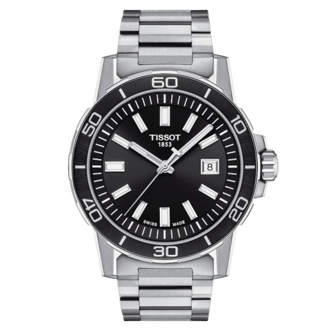 Szwajcarski elegancki zegarek męski TISSOT Supersport Gent T125.610.11.051.00 (T1256101105100)