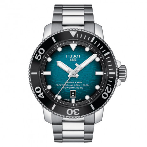 Szwajcarski sportowy zegarek męski TISSOT Seastar 2000 Professional Powermatic 80 T120.607.11.041.00 (T1206071104100)