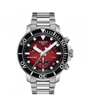 Szwajcarski sportowy zegarek męski TISSOT Seastar 1000 T120.417.11.421.00 (T1204171142100)