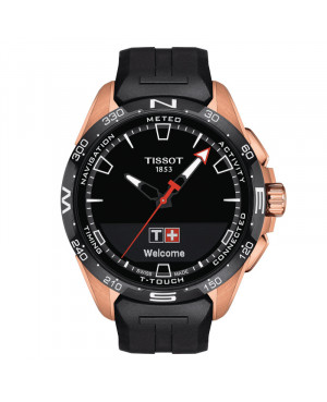Szwajcarski sportowy zegarek męski TISSOT T-Touch Connect Solar T121.420.47.051.02 (T1214204705102)