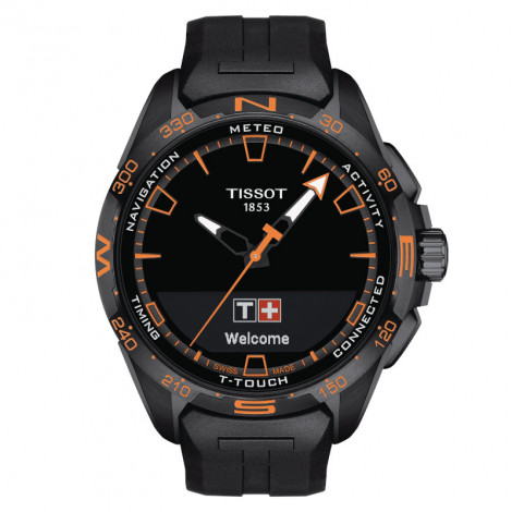 Szwajcarski sportowy zegarek męski TISSOT T-Touch Connect Solar T121.420.47.051.04 (T1214204705104)