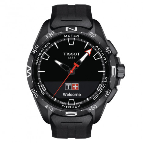 Szwajcarski sportowy zegarek męski TISSOT T-Touch Connect Solar T121.420.47.051.03 (T1214204705103)
