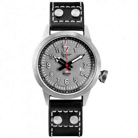 Polski zegarek męski dla pilotów XICORR SPARK LIGHT GREY (LG)