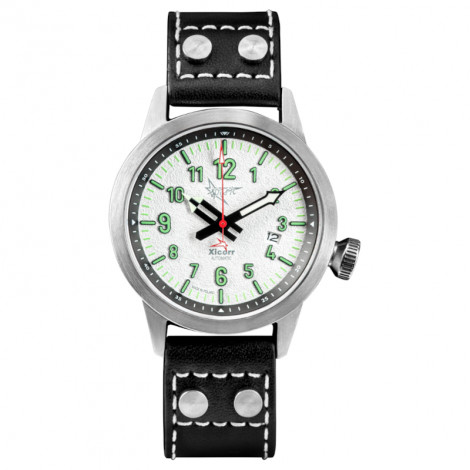 Polski zegarek męski dla pilotów XICORR SPARK WHITE (WH)