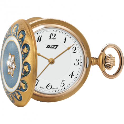 Szwajcarski zegarek kieszonkowy damski TISSOT Pendant 1878 160th Anniversary Mechanical T856.205.19.012.00 (T8562051901200)