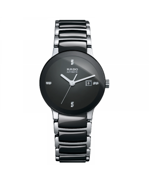 Szwajcarski elegancki zegarek damski RADO Centrix Automatic Diamonds R30942702