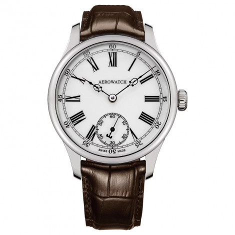 Szwajcarski klasyczny zegarek męski AEROWATCH Renaissance Grande Mecanique 55981 AA03
