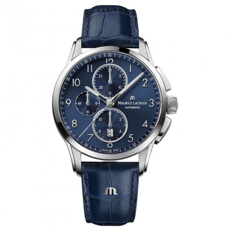 Szwajcarski klasyczny zegarek męski MAURICE LACROIX PONTOS PT6388-SS001-420-4 (PT6388SS0014204)