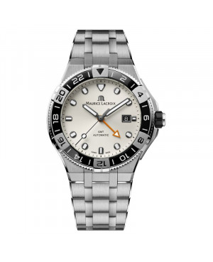 Szwajcarski sportowy zegarek męski MAURICE LACROIX AIKON Venturer GMT AI6158-SS002-130-1 (AI6158SS0021301)