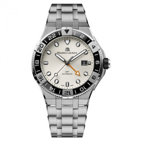 Szwajcarski sportowy zegarek męski MAURICE LACROIX AIKON Venturer GMT AI6158-SS002-130-1 (AI6158SS0021301)