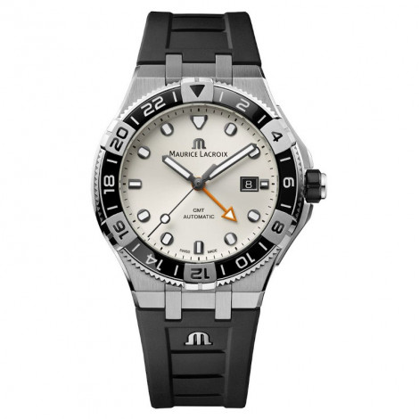 Szwajcarski sportowy zegarek męski MAURICE LACROIX AIKON Venturer GMT AI6158-SS001-130-2 (AI6158SS0011302)