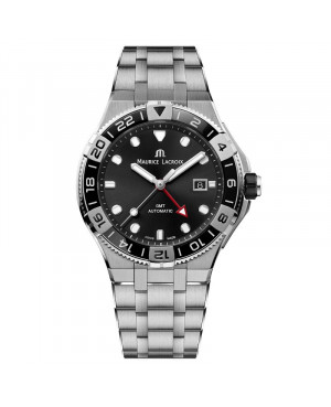 Szwajcarski sportowy zegarek męski MAURICE LACROIX AIKON Venturer GMT AI6158-SS002-330-1 (AI6158SS0023301)