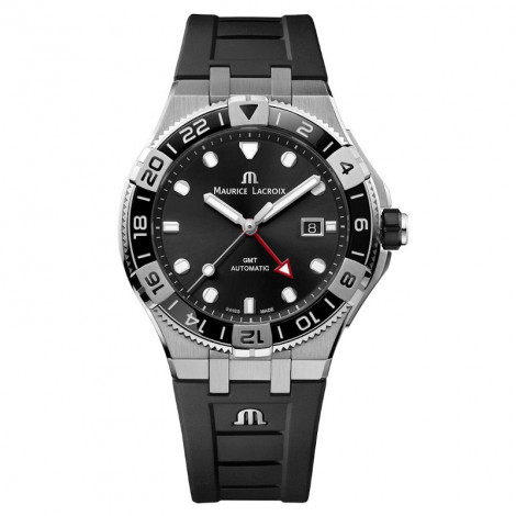 Szwajcarski sportowy zegarek męski MAURICE LACROIX AIKON Venturer GMT AI6158-SS001-330-2 (AI6158SS0013302)