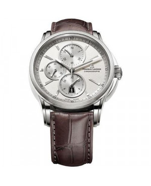 Szwajcarski sportowy zegarek męski MAURICE LACROIX Pontos Chronographe PT6188-SS001-130 (PT6188SS001130)