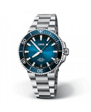 Szwajcarski zegarek męski do nurkowania ORIS Aquis Date Calibre 400 01 400 7769 4135-07 8 22 09PEB (01400776941350782209PEB)