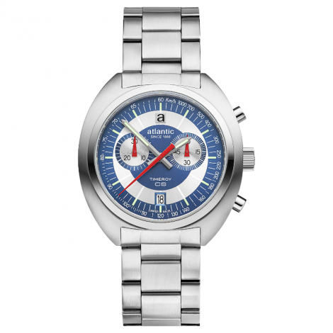 Szwajcarski sportowy zegarek męski ATLANTIC Timeroy CS 70467.41.55 (704674155)
