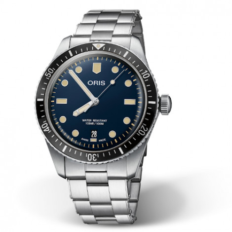 Szwajcarski zegarek męski do nurkowania ORIS Divers Sixty-Five 01 733 7707 4055-07 8 20 18 (01733770740550782018)