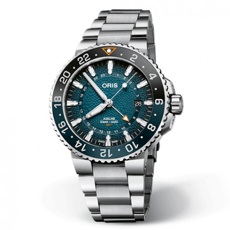Szwajcarski zegarek męski do nurkowania ORIS Whale Shark Limited Edition 01 798 7754 4175 SET (0179877544175SET)
