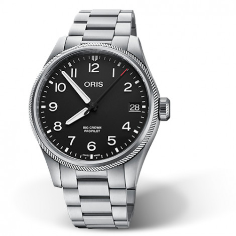 Szwajcarski zegarek męski dla pilotów ORIS Big Crown Pro Pilot 01 751 7761 4164-07 8 20 08 (01751776141640782008)