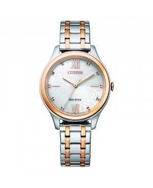 Biżuteryjny zegarek damski CITIZEN Solar Classic EM0506-77A