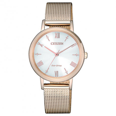 Klasyczny zegarek damski CITIZEN Solar EM0576-80A (EM057680A)