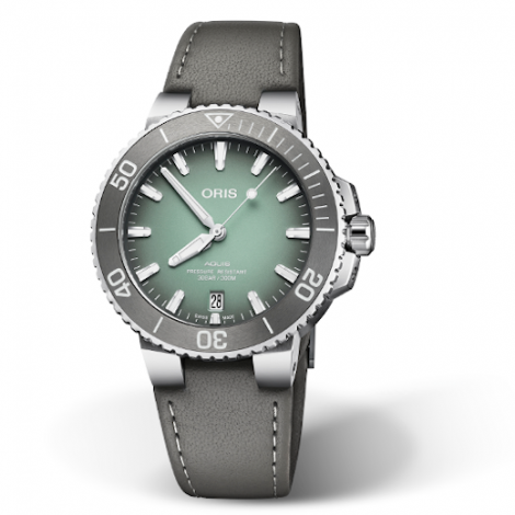 Szwajcarski zegarek męski do nurkowania ORIS AQUIS DATE 01 733 7732 4137-07 5 21 12FC