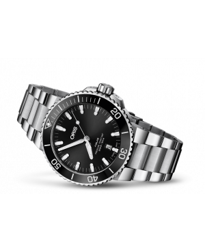 Szwajcarski zegarek męski do nurkowania ORIS AQUIS DATE 01 733 7730 4134-07 8 24 05PEB (01733773041340782405PEB)