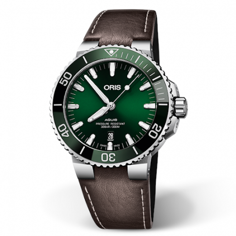 Szwajcarski zegarek męski do nurkowania ORIS AQUIS DATE 01 733 7730 4157-07 5 24 10EB (01733773041570752410EB)