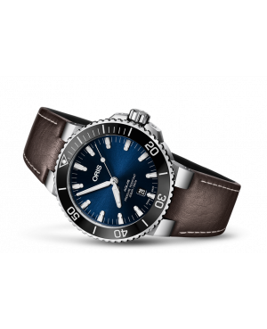 Szwajcarski zegarek męski do nurkowania ORIS AQUIS DATE 01 733 7730 4135-07 5 24 10EB (01733773041350752410EB)